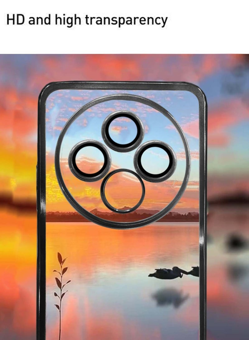 دبليو تيك Oppo Reno12 F 4G / 5G 2024 غطاء غطاء كيس كاميرا ذو شفاه فاخرة من PU - أسود - Image 5