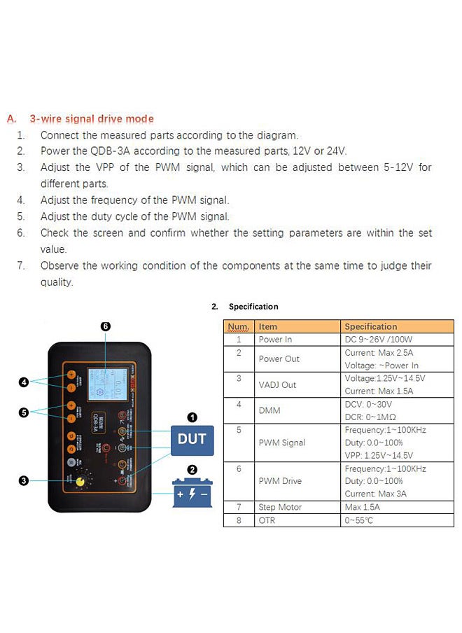 Generic - QDB-3A Drive Automobile Ignition Coil Tester Injector Solenoid Valves Idling Stepper Motor Instrument Car Fault Detector - Image 1