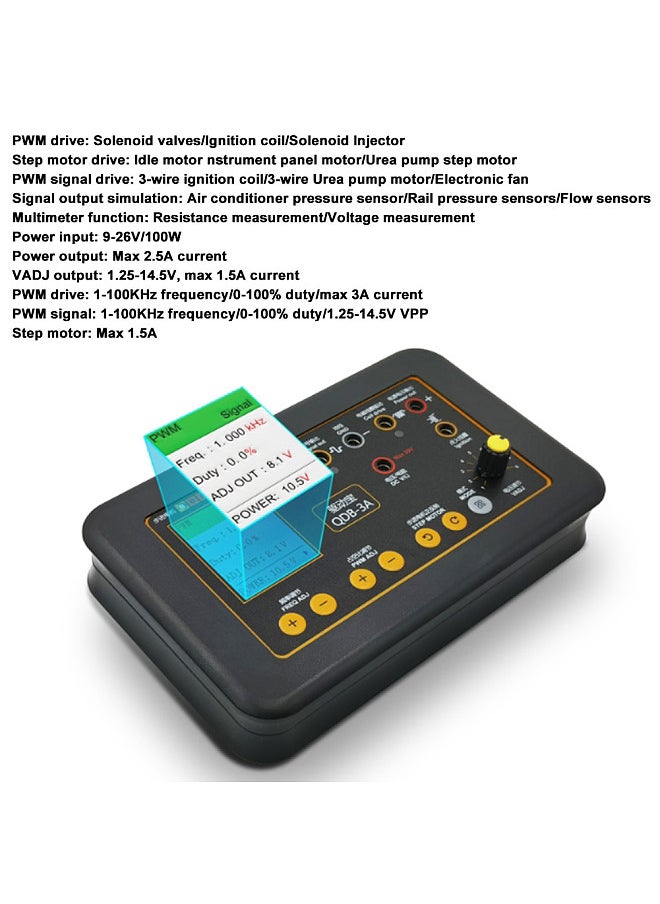 Generic - QDB-3A Drive Automobile Ignition Coil Tester Injector Solenoid Valves Idling Stepper Motor Instrument Car Fault Detector - Image 1