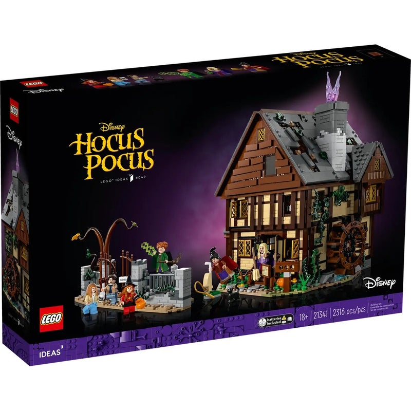 LEGO - IDEAS Disney Hocus Pocus The Sanderson Sisters' Cottage 2316 Pieces - 21341 - Image 1