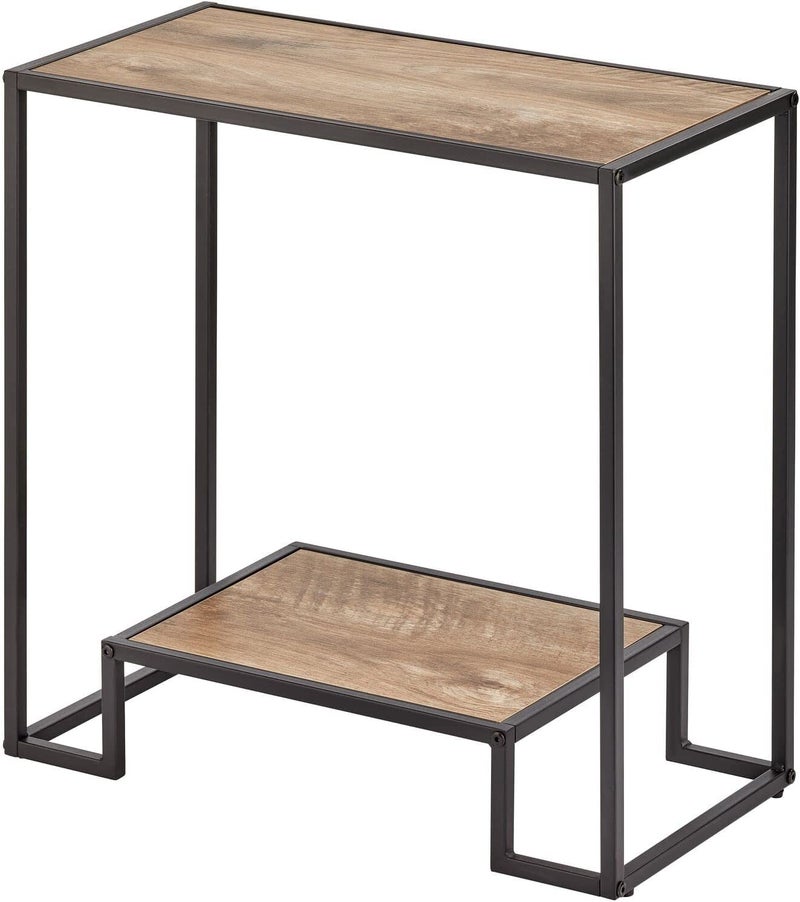 Generic Indian Decor 44605 Storage Table for Entrance TwoLevel Coffee Table in Metal and Wood Entrance Console Cabinet Also Suitable in The Corridor and in The Living Areas Black  - Image 5