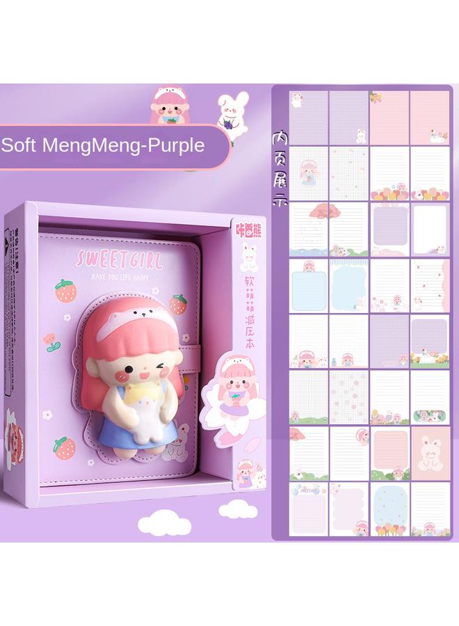 Bluejw Decompression Of This Decompression Notebook Student Diary Cute High-value Creative Gift Box Hand Account Children's Hand Account Suit - Image 1