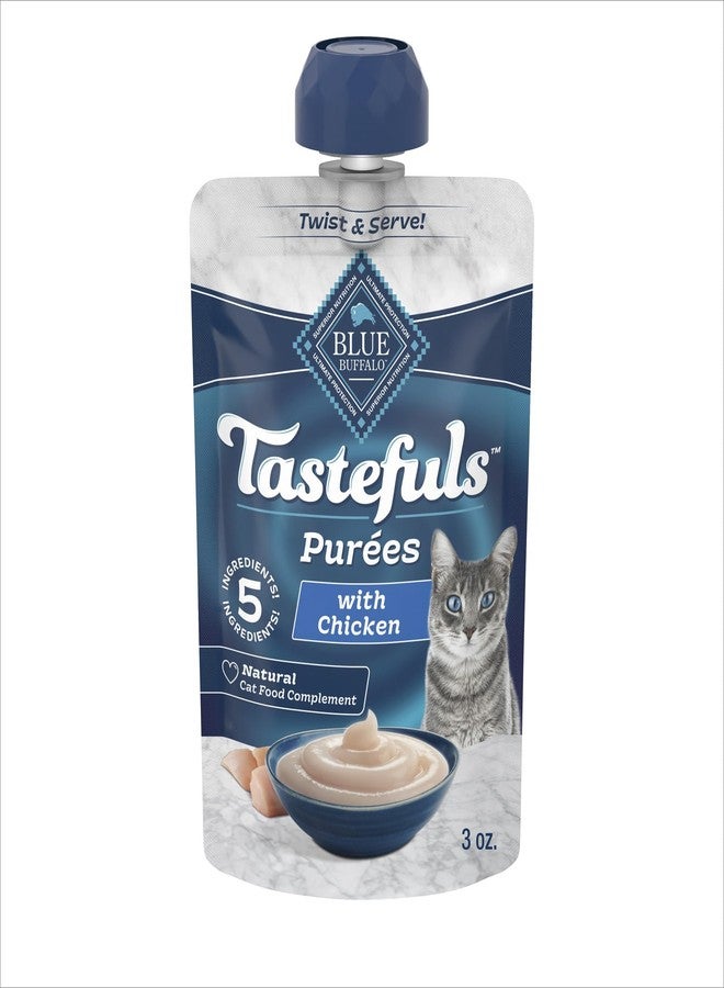 Blue Buffalo Tastefuls Adult Natural Wet Cat Food Purées Pouch Chicken