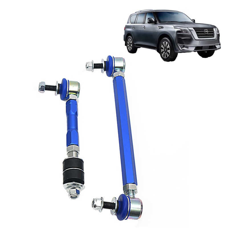 Rear Adjustable AntiRoll Sway Bar Link Kits for Patrol Y60 Y61 GR GU 19972010Rear Stabilizer Bar Link Kit