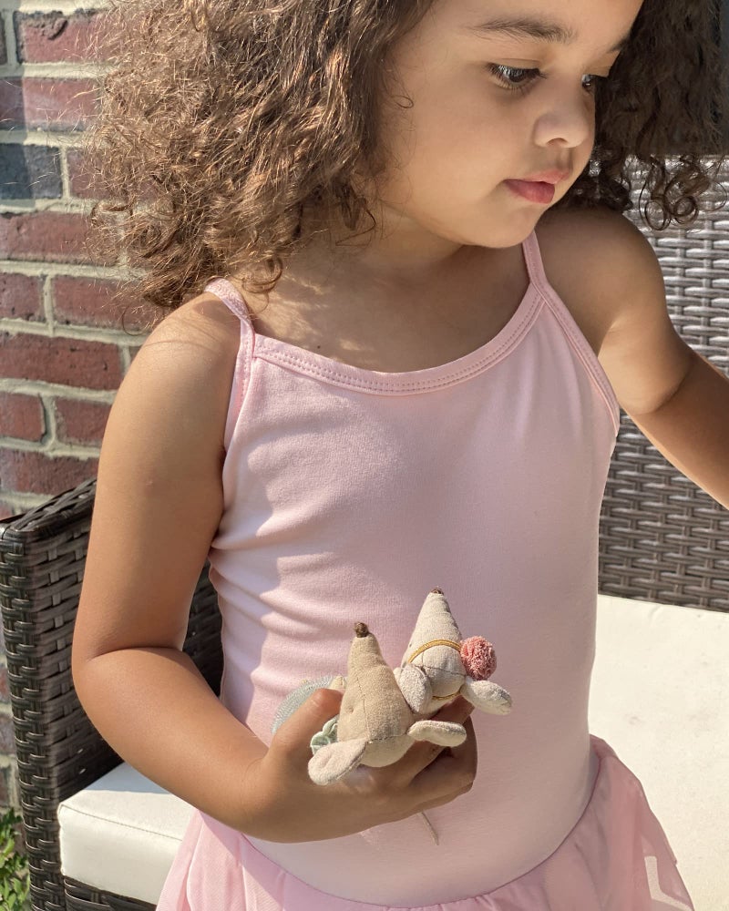 Stelle Toddler Ballet Leotards for Girls,Dance Leotard for Girls,Camisole Toddler Ballet Outfit for Studio Outdoor Daily Wear, Pink 5-6 Years - Image 4