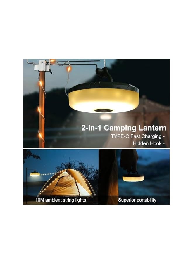 The Bros Camping String Lights - 6 Modes, USB Rechargeable, Waterproof & Portable, Perfect for Camping, Christmas, and Outdoor Use (32.8ft)  - Image 4