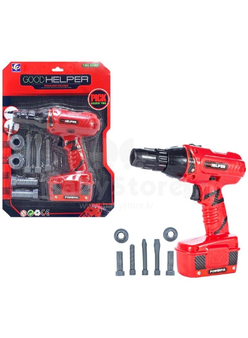 Kids Toy Power Drill Set with Accessories – Pretend Play Tool Kit for Children - Image 1