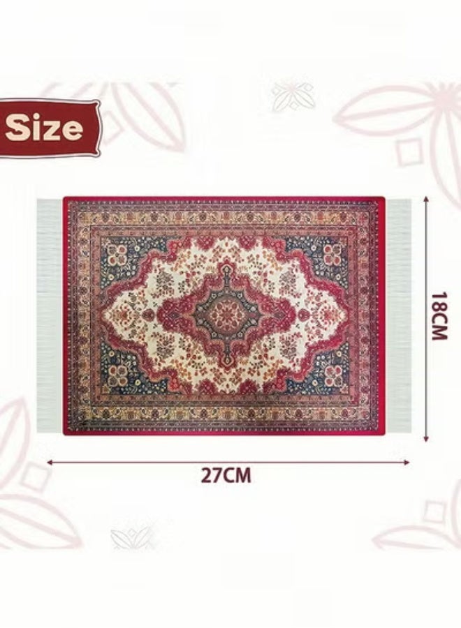 Peachjoy Coffee Mat Coffee Cup Mat Coffee Mug MatTable Mat Mouse Pad Rubber Rectangle 26.5x18x0.5 cm - Image 2