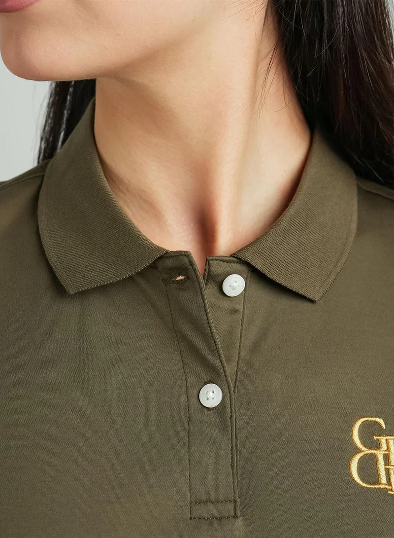 GIORDANO  Women Cotton Interlock Liquid Touch Polo for Women | Best Price UAE