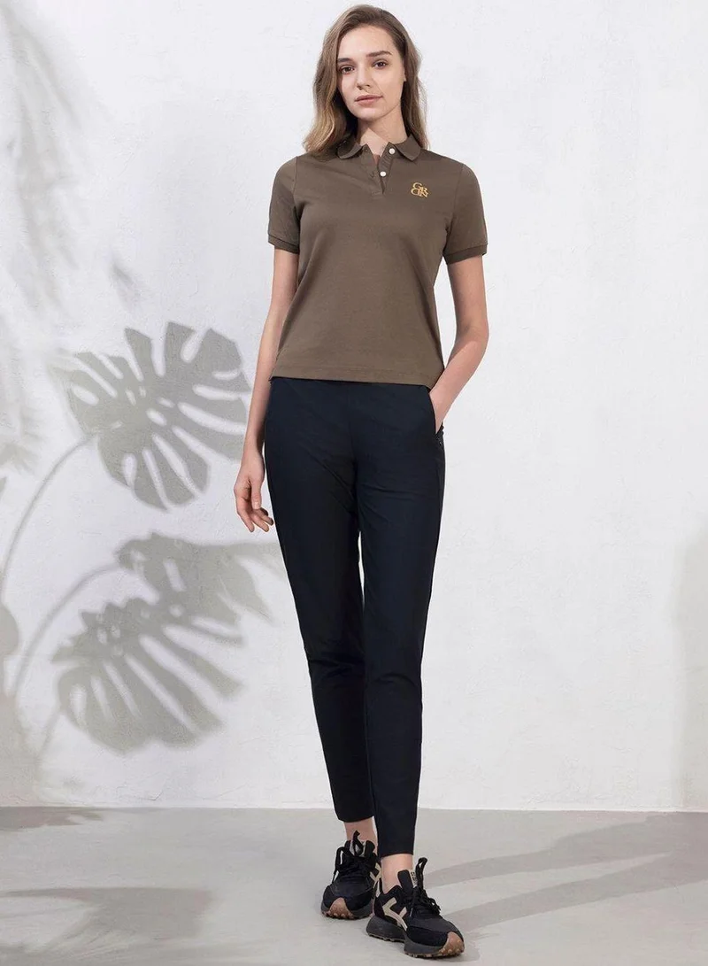 GIORDANO  Women Cotton Interlock Liquid Touch Polo for Women | Best Price UAE