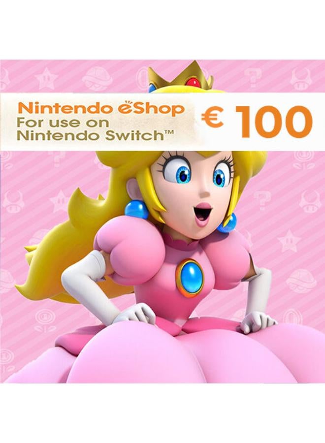 Nintendo eShop Gift Card – Europe 100 Euro