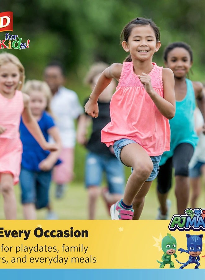 Glad for Kids 12 oz PJ Masks Space Paper Snack Bowls with Lids, 20 Ct | Disposable Paper Bowls with Lid with PJ Masks Space Design | Kids Snack Bowls for Everyday Use - Image 5