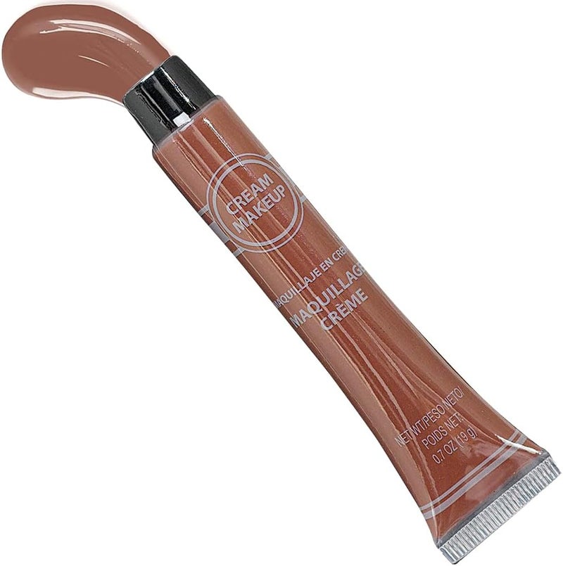 Amscan Brown Cream Makeup Tube  07 oz Pack of 1  Vibrant Color  Pigmented Perfect for Festive  Creative Looks