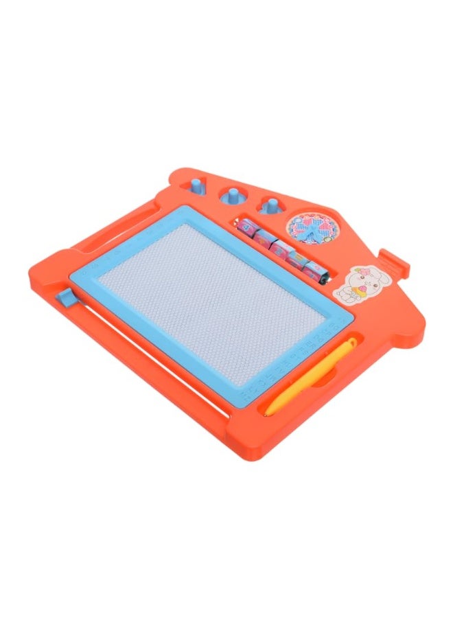 Plastic Magnetic Erasable Drawing And Writing Board With Creative Educational Operations Aiming To Teach Children - Orange - Image 2