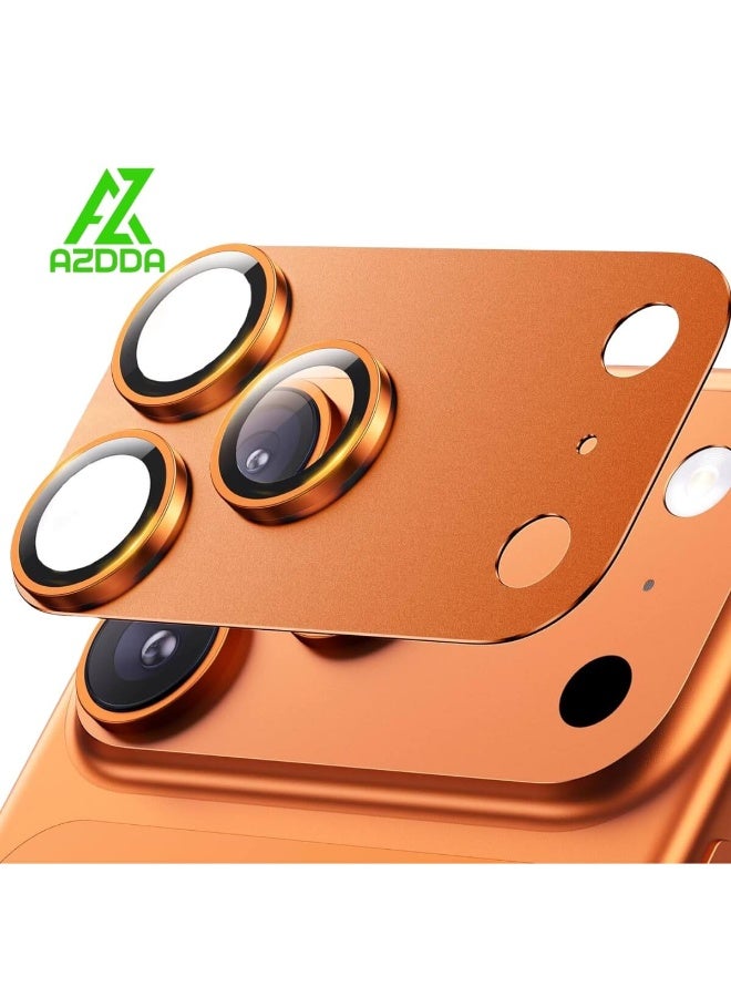 for iPhone 17 Pro Max Camera Lens Protector, Full Coverage, shatterproof Camera Lens Protection Compatible with Apple iPhone 17 Pro Max Orange - Image 1