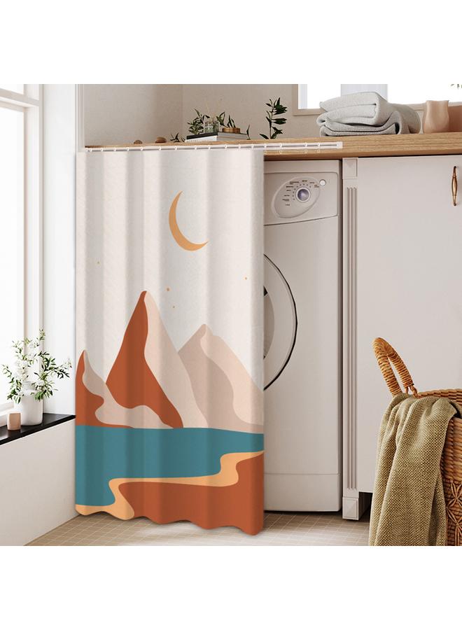 Bluejw Ins Shelter Curtain Velcro Dust-proof Self-adhesive Kitchen Cabinet Shelter Curtain Mirror Ugly-covering Curtain Cabinet Curtain Punch-free Half Door Curtain - Image 1