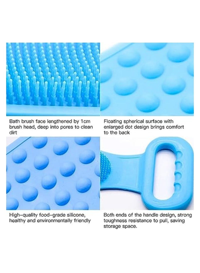 Back Scrubber for Shower, 30 inches for Choosing Bath Body Brush Silicone Back Brush Extra Long Exfoliating Body Scrubber With Handle, Deep Clean and Invigorate Skin, for Men and Women - Image 2