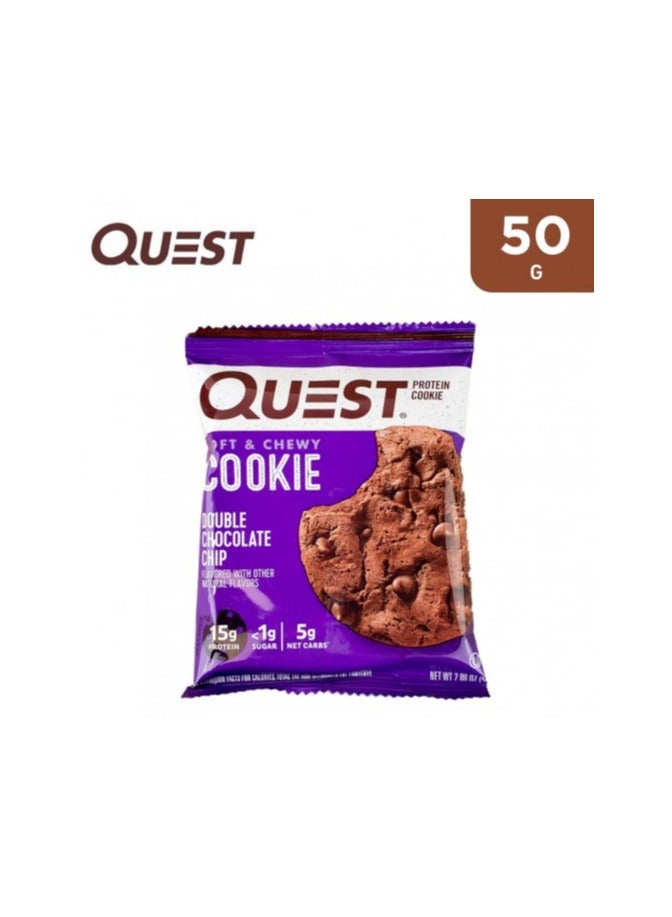 Quest Protein Cookie Double Chocolate Chip 59g - Image 1