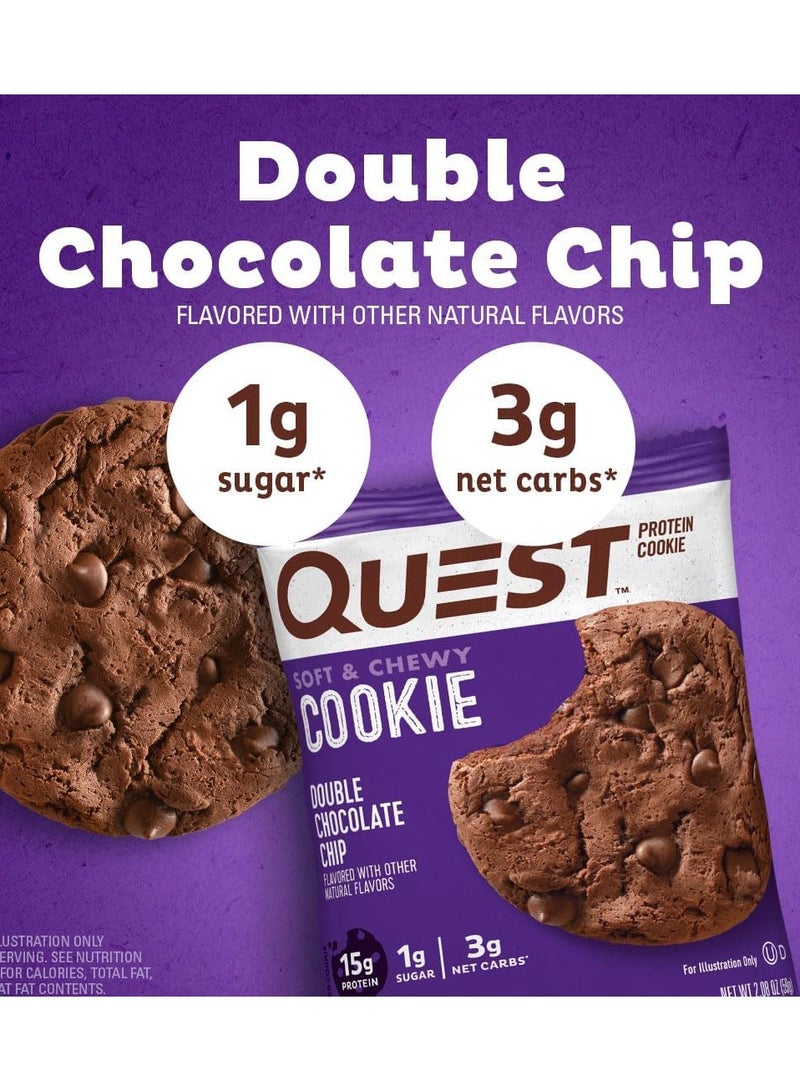 Quest Protein Cookie Double Chocolate Chip 59g - Image 2