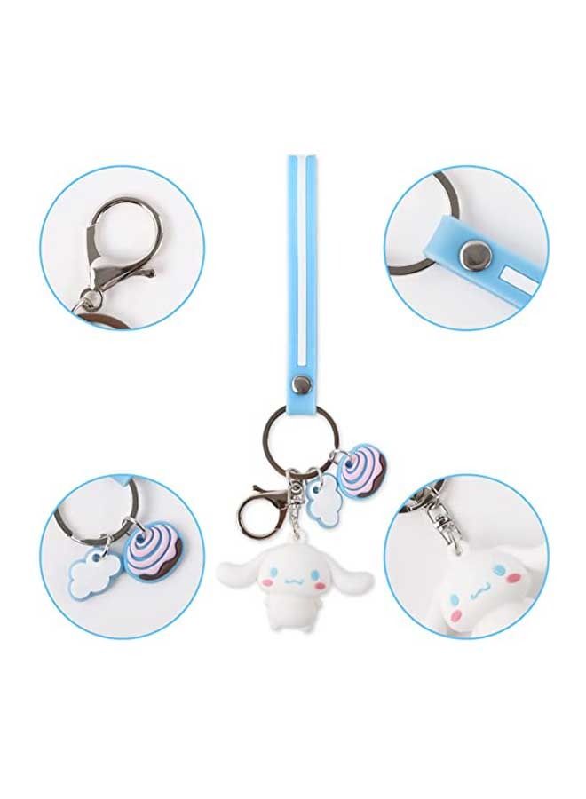 Melody Sanrio Creative Car Key Chain, Cartoon Doll Pendant, Lovers Schoolbag Pendant, Bag Chain (Blue) - Image 3
