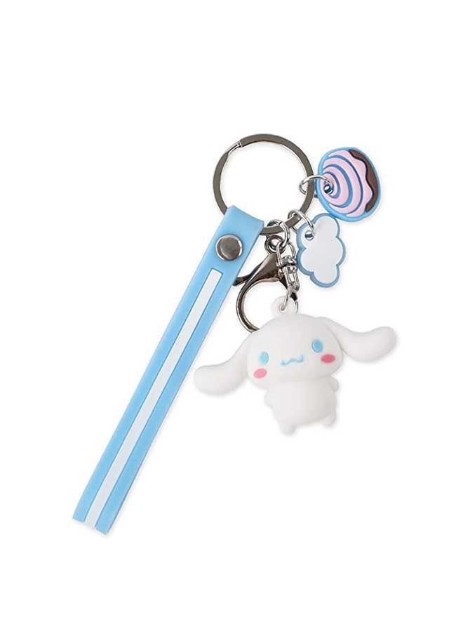Melody Sanrio Creative Car Key Chain, Cartoon Doll Pendant, Lovers Schoolbag Pendant, Bag Chain (Blue) - Image 1