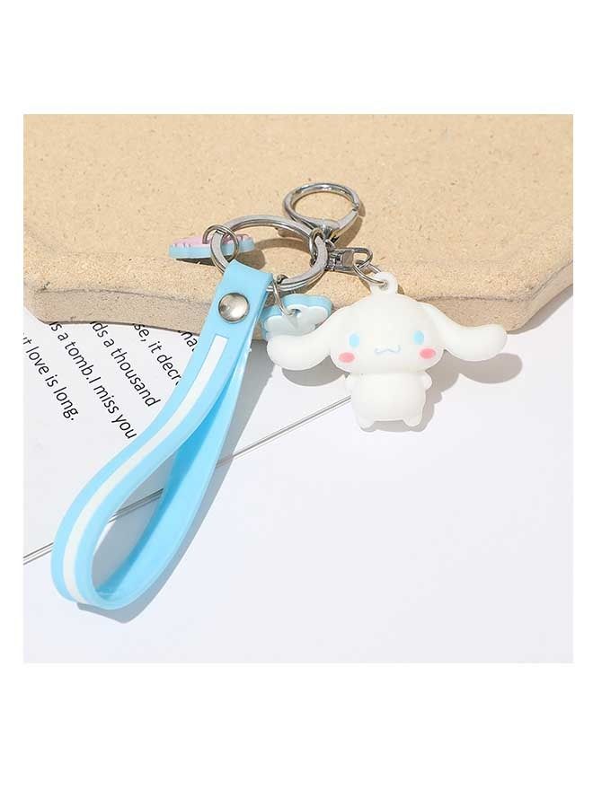 Melody Sanrio Creative Car Key Chain, Cartoon Doll Pendant, Lovers Schoolbag Pendant, Bag Chain (Blue) - Image 2