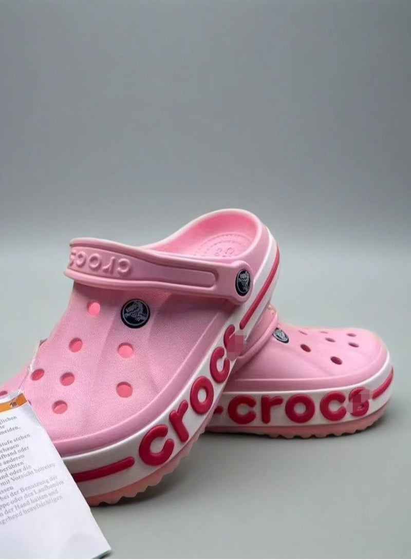 كروك حذاء كروسز (للفتيات) باللون الوردي - Image 1