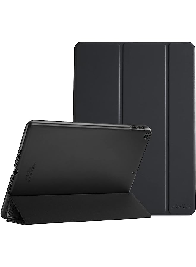 Procases Ipad 9.7 Case 2018 Ipad 6Th Generation Case / 2017 Ipad 5Th Generation Case - Ultra Slim Lightweight Stand Case With Translucent Frosted Back Smart Cover For Apple Ipad 9.7 Inch –Black - Image 1