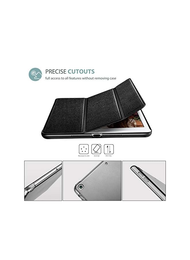 Procases Ipad 9.7 Case 2018 Ipad 6Th Generation Case / 2017 Ipad 5Th Generation Case - Ultra Slim Lightweight Stand Case With Translucent Frosted Back Smart Cover For Apple Ipad 9.7 Inch –Black - Image 2
