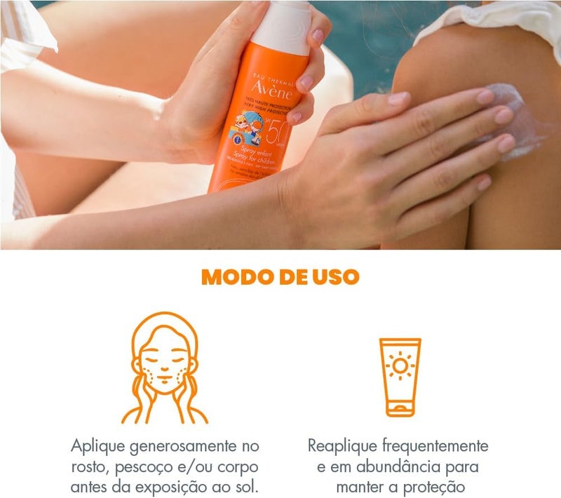 Avene Kids Antioxidant SPF 50+ Water Resistant Spray - Image 4