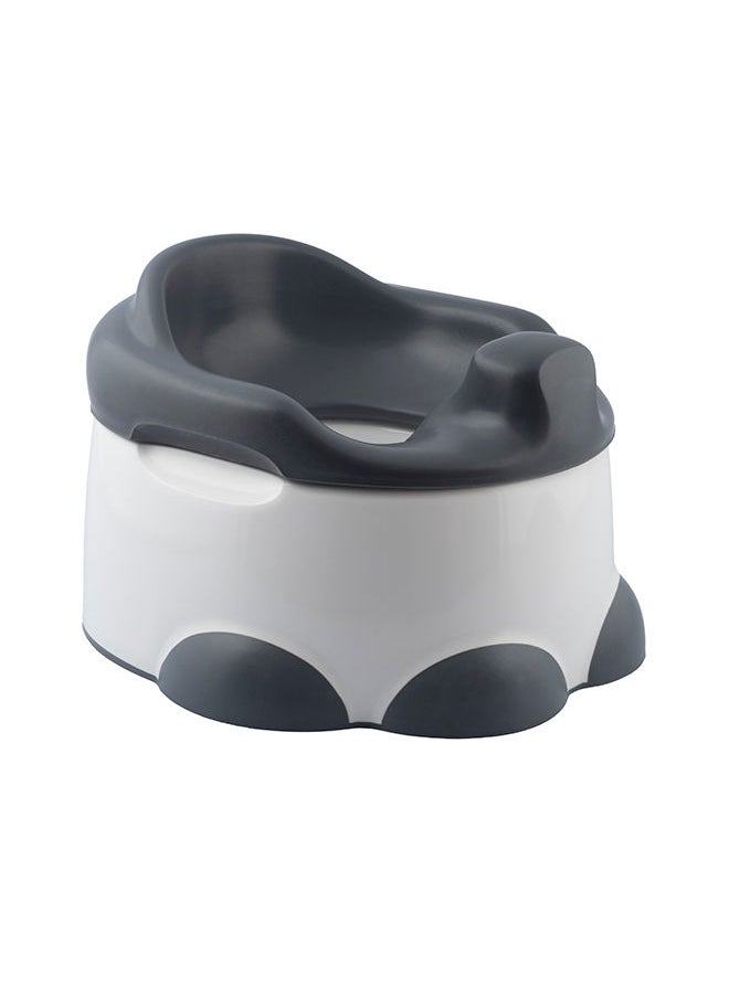 Bumbo Baby Potty Trainer With Detachable Toilet Seat And Step Stool, Slate Grey  - Image 1