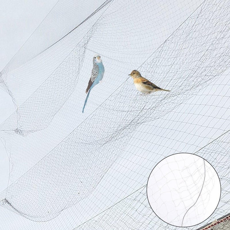 klarako Anti-bird Netting, Net Anti Bird Black Anti Bird Mist Net Mesh Prevent Huting Catching Fruit Crop Garden Helps Keep Birds From Fruits Crops(153M) - Image 2