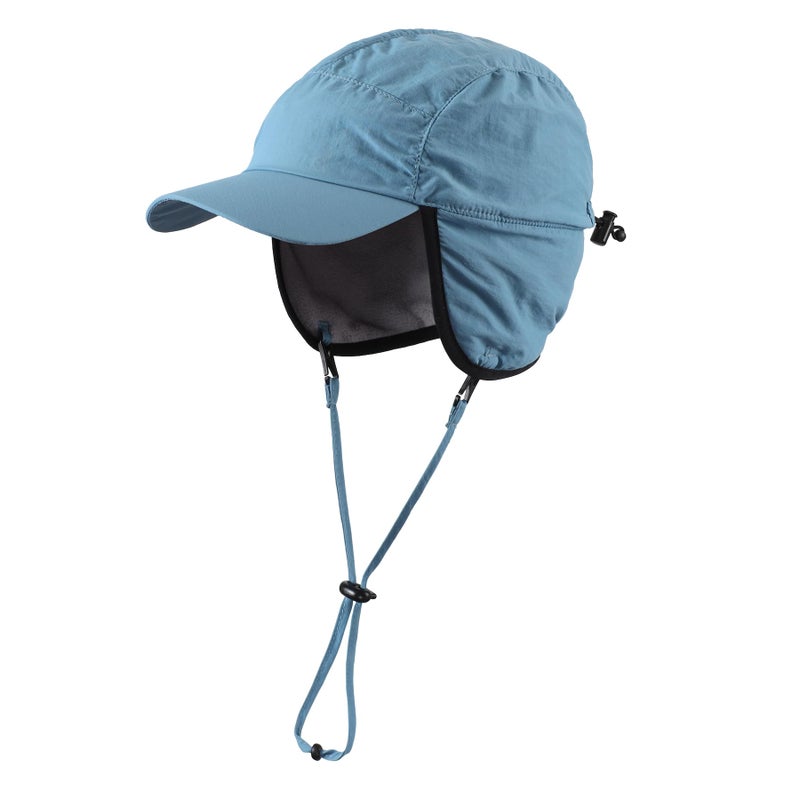 Home Prefer Waterproof Men's Winter Hats Warm Fleece Lined Earflaps Baseball Cap Trapper Hat (Blue) - Image 1