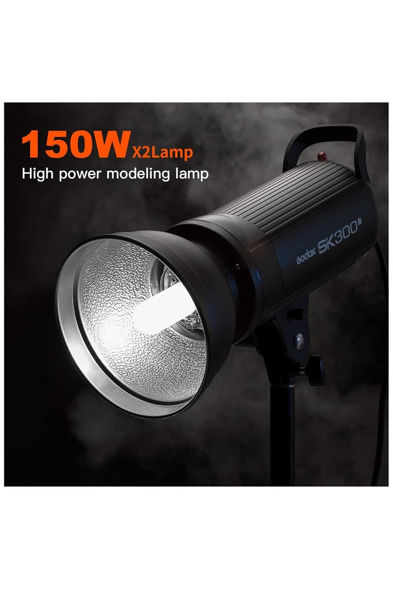 Godox Godox SK300 II Studio Flash 2-Head Kit – Powerful 300W Monolight Set for Photography - Image 3