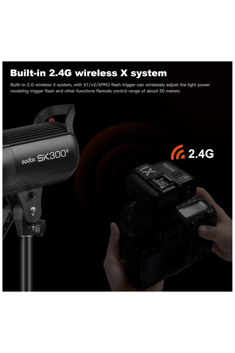 Godox Godox SK300 II Studio Flash 2-Head Kit – Powerful 300W Monolight Set for Photography - Image 2