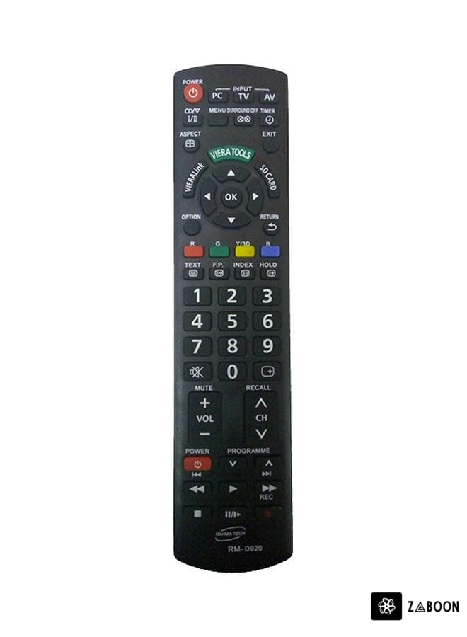 Zaboon Remote Control For Panasonic TV Black/Red/Green