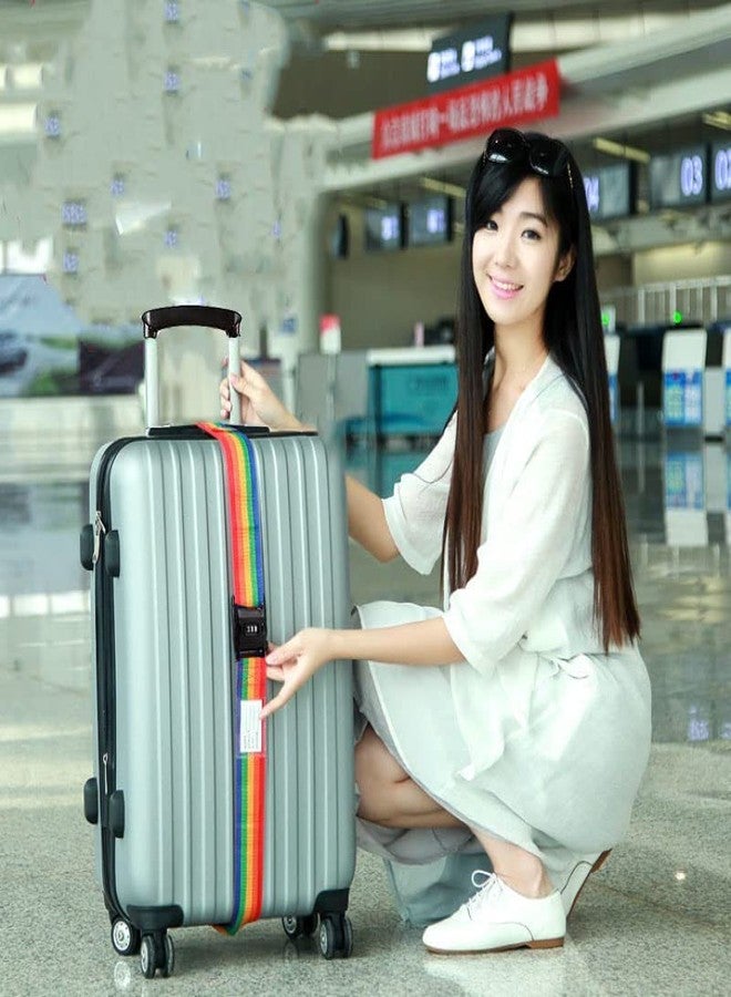 Rasdion Luggage Strap for Suitcases, Travel Safety Straps Belt with TSA Number Lock Buckle for Suitcases, Trolleys and All Kind of Luggage (Multicolor) (3) - Image 5