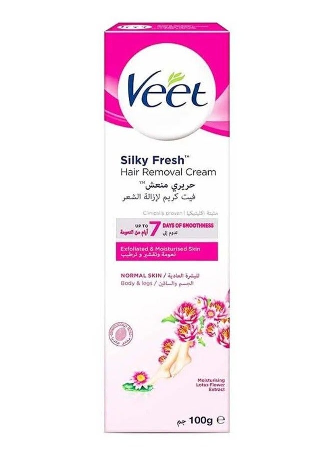 سيلكي فريش كريم لإزالة الشعر للبشرة العادية - 100 جم - Image 1