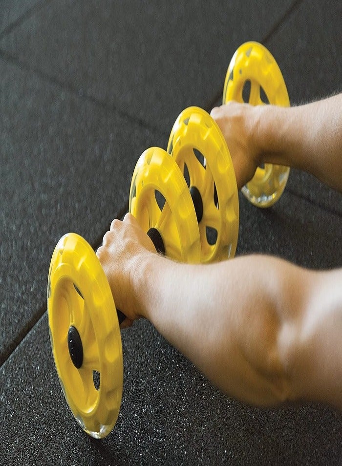 أس كيه أل زي جهاز تدريب عضلات البطن Core Wheels (عبوة من قطعتين) - Image 3