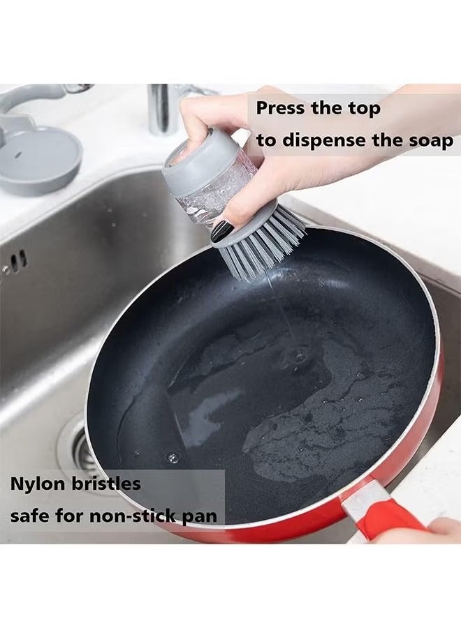 Kitchen Brush with Storage Stand - Image 2