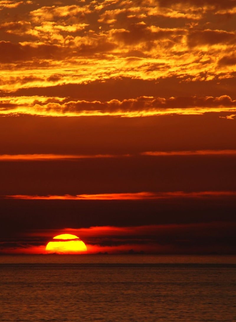 Asian Home Sunset Painting