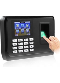 Generic TCP IP USB Biometric Fingerprint Attendance Machine with LCD Screen 3000 Fingerprint Capacity Employee Biometric Fingerprint Time Clock(US Plug)  - Image 1