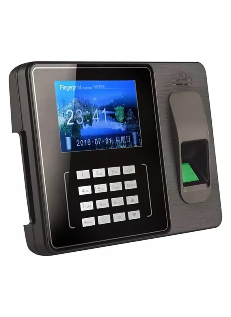 Generic TCP IP USB Biometric Fingerprint Attendance Machine with LCD Screen 3000 Fingerprint Capacity Employee Biometric Fingerprint Time Clock(US Plug)  - Image 2
