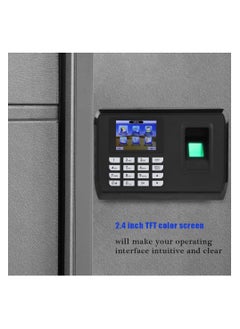 Generic TCP IP USB Biometric Fingerprint Attendance Machine with LCD Screen 3000 Fingerprint Capacity Employee Biometric Fingerprint Time Clock(US Plug)  - Image 3