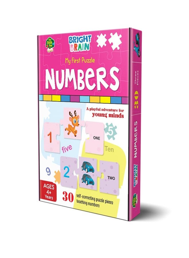 The Book Tree Bright Brain Numbers 30 Piece Jigsaw Puzzle for Preschoolers, Educational Toy for Learning 123, Gifts for Kids Ages 3 to 6 by Majestic Book Club - Image 3