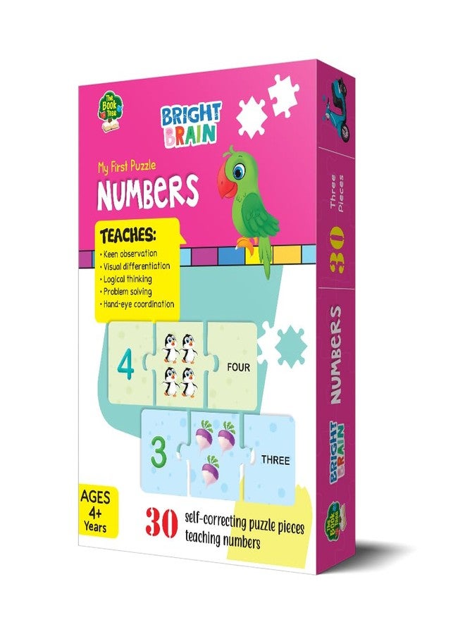 The Book Tree Bright Brain Numbers 30 Piece Jigsaw Puzzle for Preschoolers, Educational Toy for Learning 123, Gifts for Kids Ages 3 to 6 by Majestic Book Club - Image 4