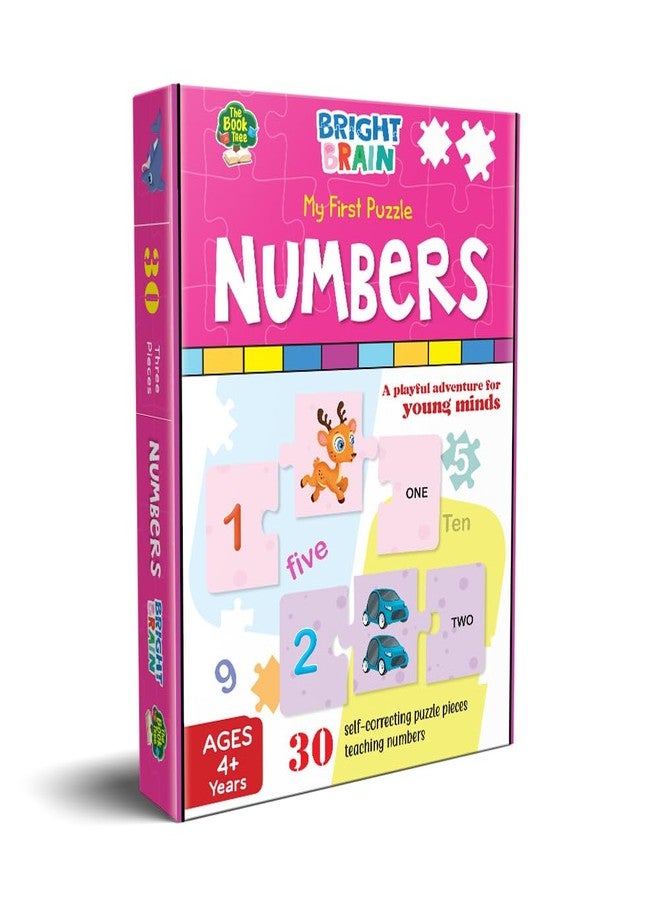 The Book Tree Bright Brain Numbers 30 Piece Jigsaw Puzzle for Preschoolers, Educational Toy for Learning 123, Gifts for Kids Ages 3 to 6 by Majestic Book Club - Image 2