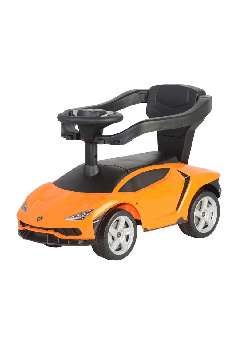 LAMBORGHINI Lamborghini Kids Pusher Car umberlla with handle - Orange  - Image 2
