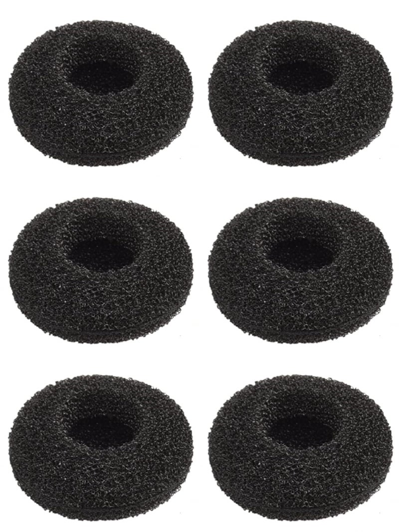 Wiki VALLEY Foam Eartips Covers for Plantronics Voyager Headsets, Set of 6, Black (Medium Large) - Image 2