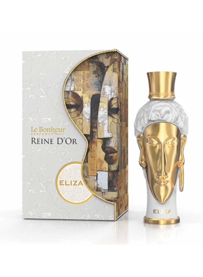 Le Bonheur Perfumes REINE D'OR ELIZA Eau De Parfum 100ml Unisex Luxury Intense Woody Spicy Long Lasting Perfume Spray with Rum, Patchouli, Ambroxan, Pink Pepper, Sweet Pear for Men Women - Image 1